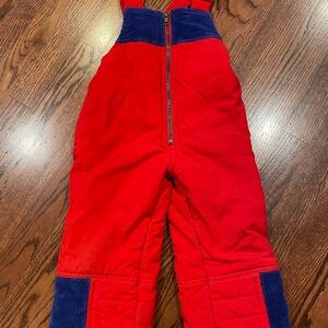 Vintage Ski Patrol Snow Bib Youth Size 3T